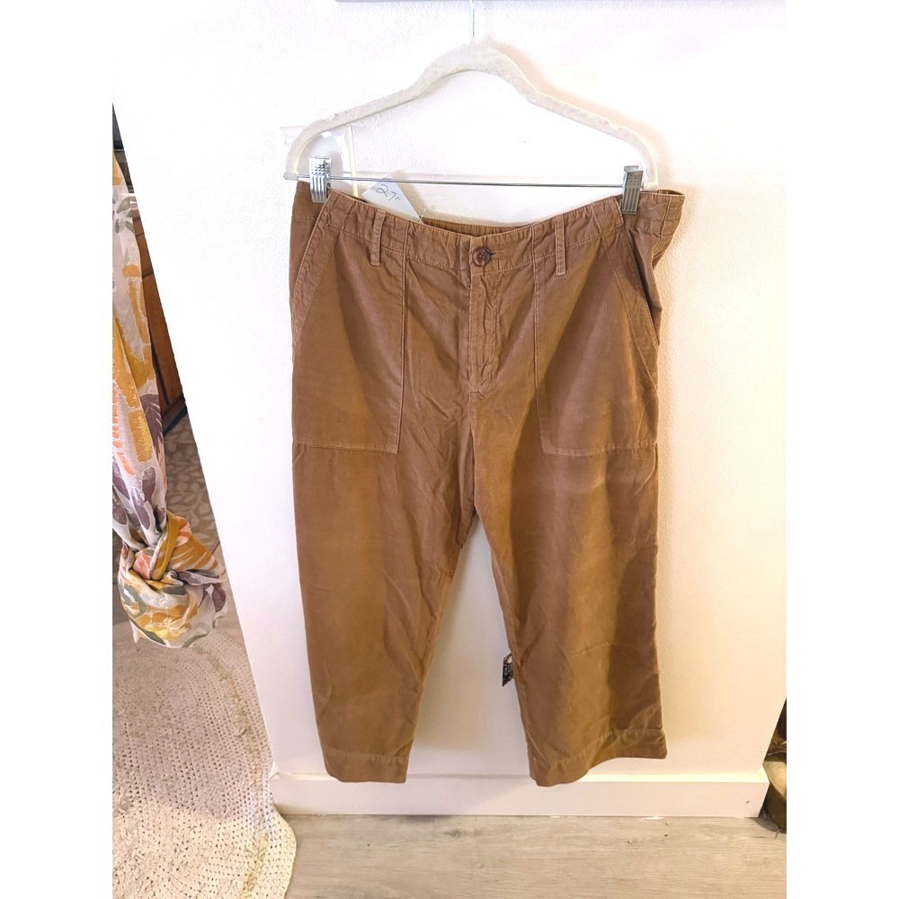 Velvet by Graham & Spencer Brown Corduroy Utility Patch Pocket Pants Size 12
